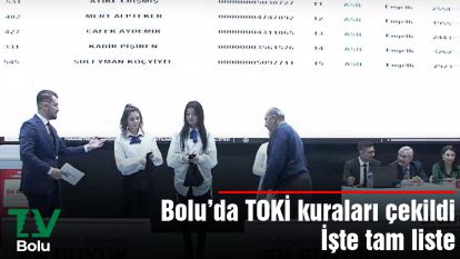 Bolu'da TOKİ kuraları çekildi