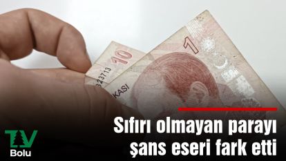 Sıfırı olmayan parayı şans eseri fark etti