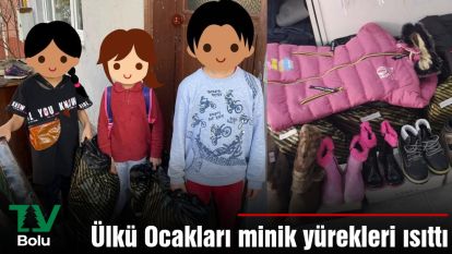 Ülkü Ocakları minik yürekleri ısıttı
