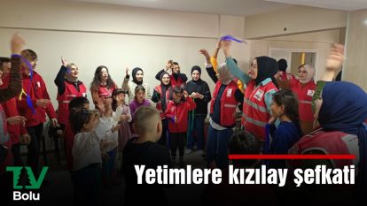 Yetimlere kızılay şefkati