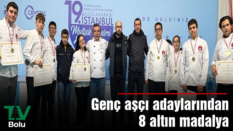 Genç aşçı adaylarından 8 altın madalya