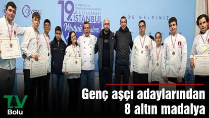 Genç aşçı adaylarından 8 altın madalya