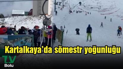 Kartalkaya'da sömestr yoğunluğu
