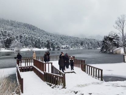 Gölcük'te kar keyfi