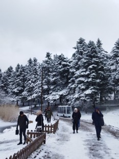 Gölcük'te kar keyfi