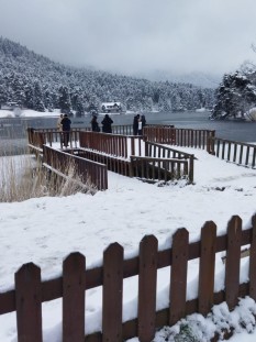 Gölcük'te kar keyfi