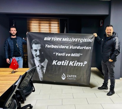 O pankart Bolu'ya da asıldı