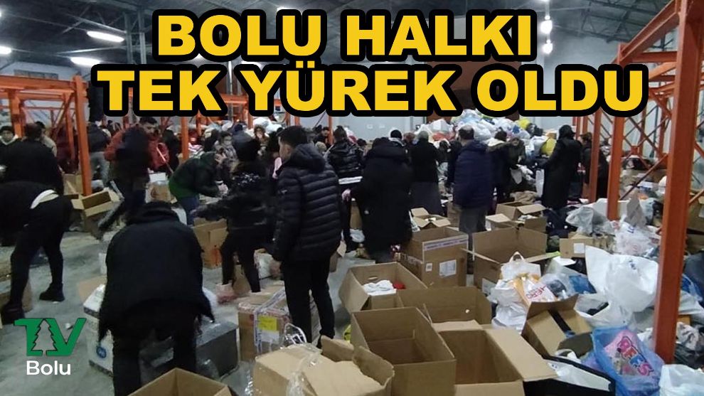 Bolu halkı tek yürek oldu