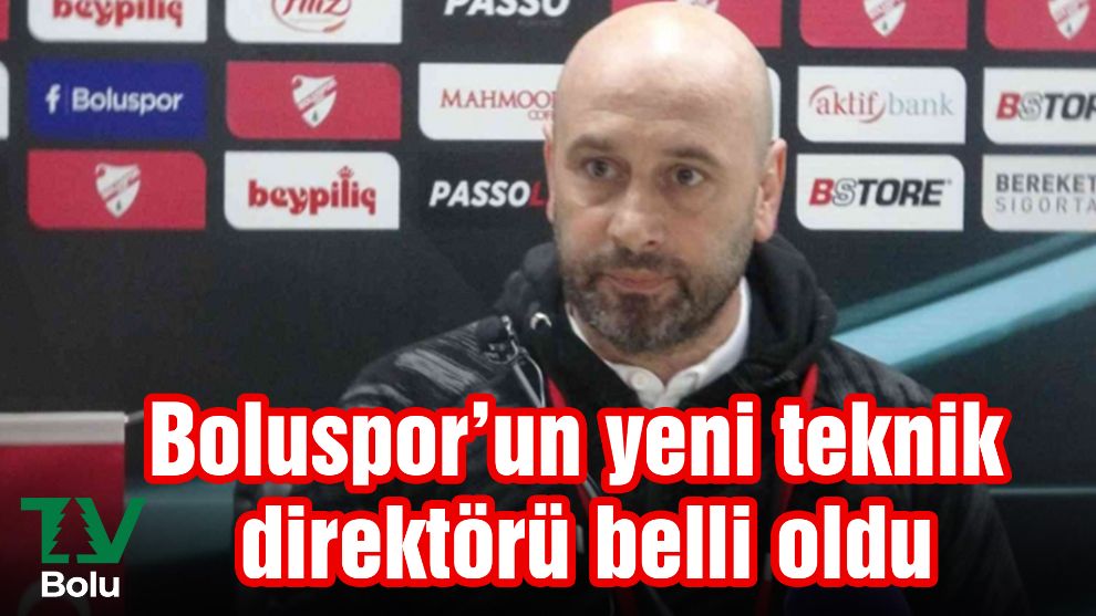 Boluspor'un yeni teknik direktörü belli oldu