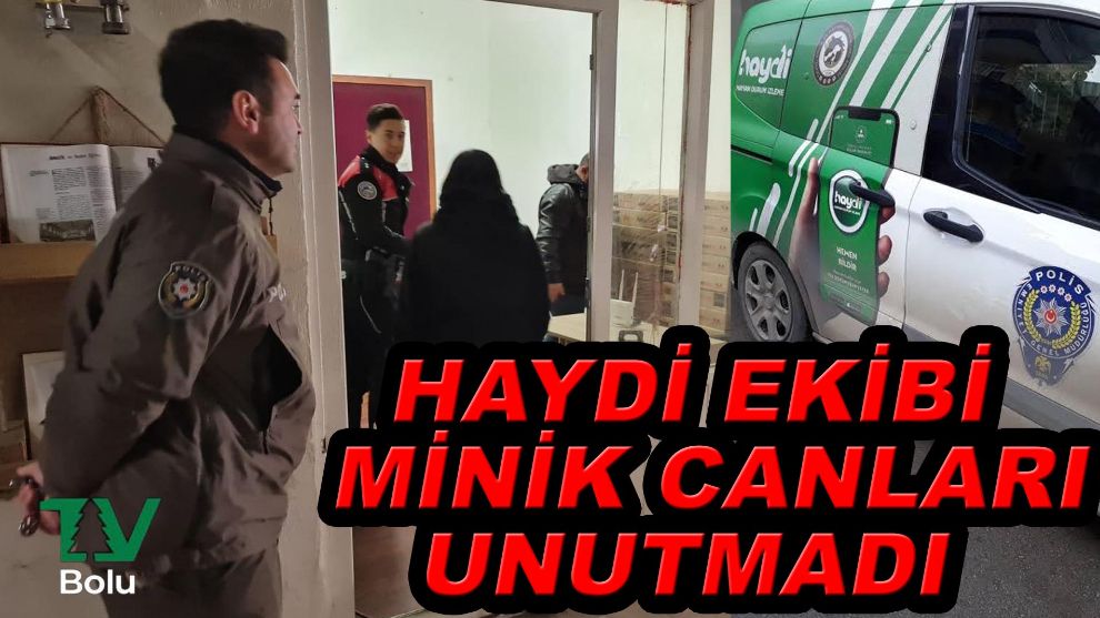 HAYDİ ekibi minik canları soğukta unutmadı