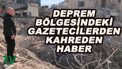 Deprem bölgesindeki gazetecilerden kahreden haber