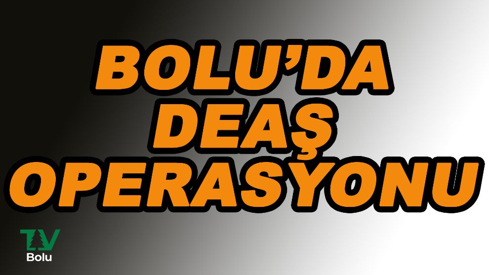 Bolu'da DEAŞ operasyonu