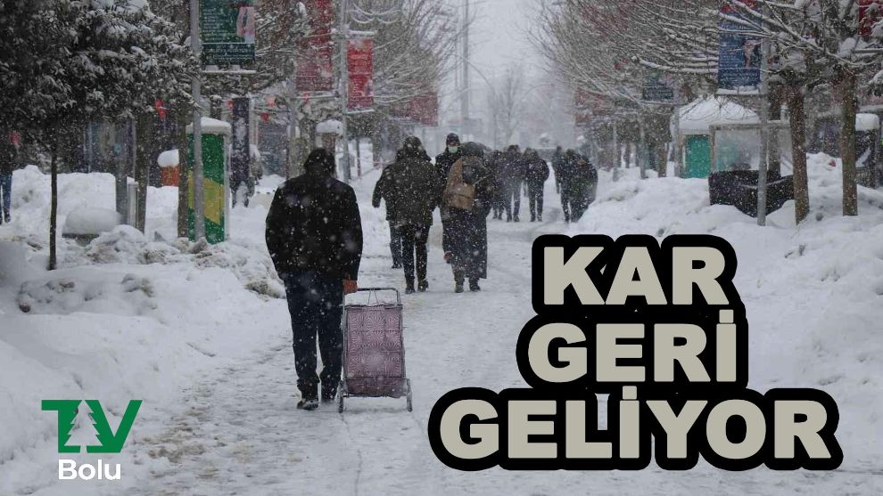 Kar geri geliyor