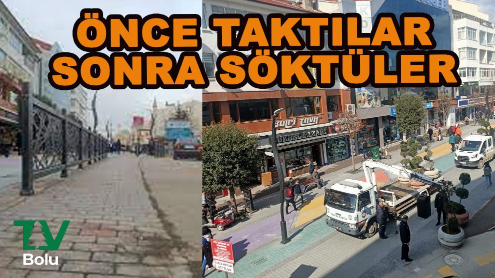 Önce taktılar tepki gelince söktüler