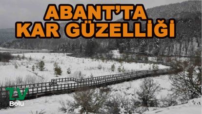 Abant'ta kar güzelliği