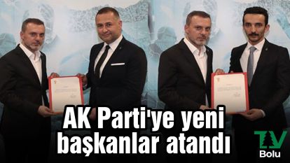 AK Parti'ye yeni başkanlar atandı