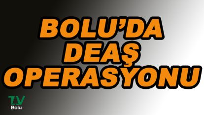 Bolu'da DEAŞ operasyonu