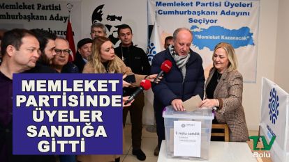 Memleket Partisinde üyeler sandığa gitti