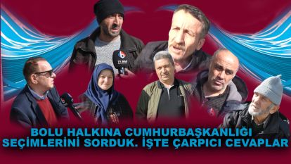 TV Bolu ekibi sokağın nabzını tuttu