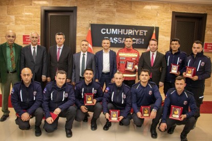 CEKUT ekibi plaketle ödüllendirildi
