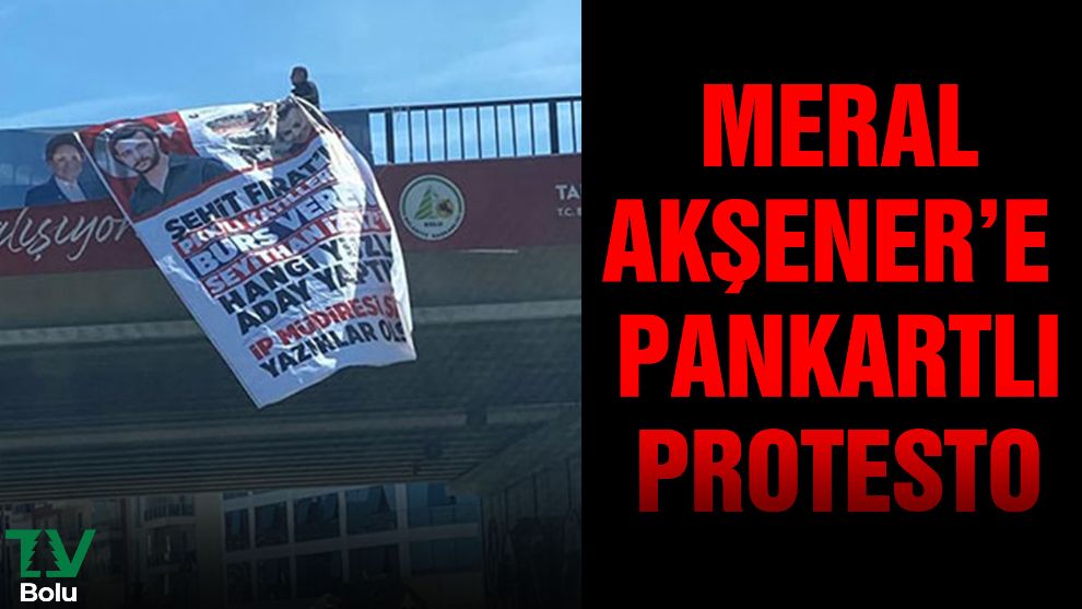 Akşener'e pankartlı protesto