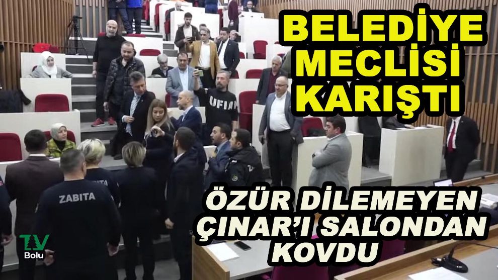 Bolu Belediye meclisi karıştı
