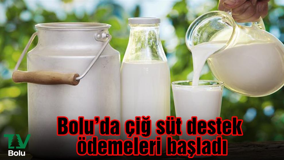 Bolu'da çiğ süt destek ödemeleri başladı