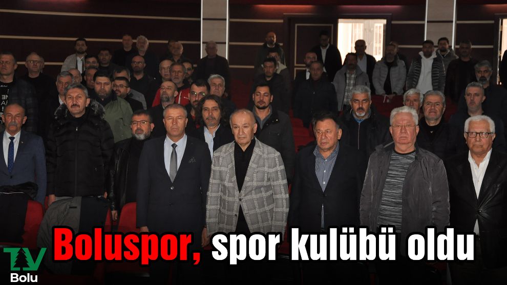 Boluspor, spor kulübü oldu