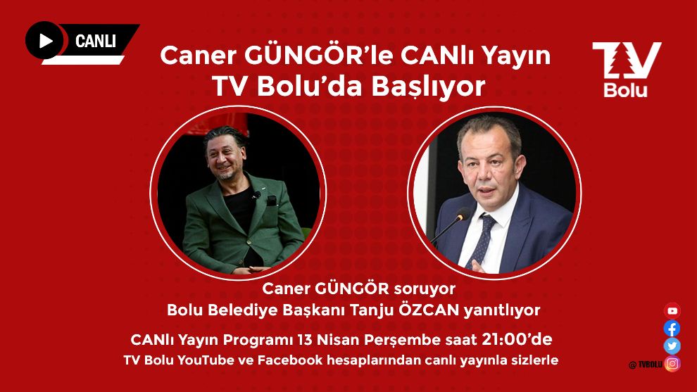 Caner Güngör'le CANlı Yayın TV Bolu'da Başlıyor.