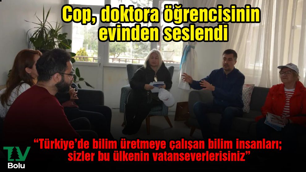 Cop, doktora öğrencisinin evinden seslendi