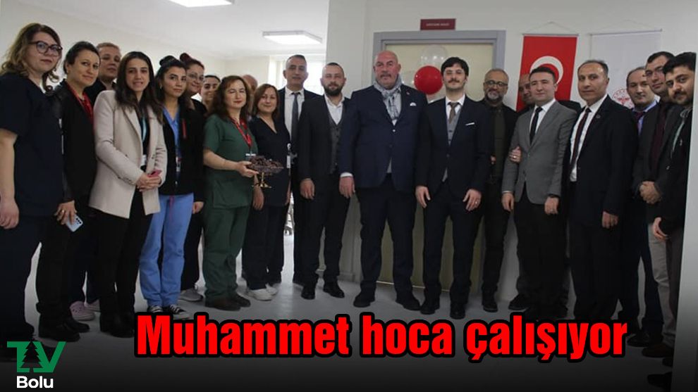 Muhammet hoca çalışıyor