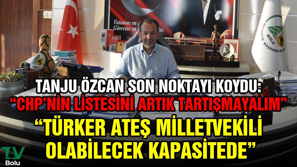 Tanju Özcan son noktayı koydu: 