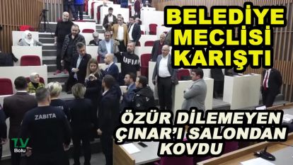 Bolu Belediye meclisi karıştı
