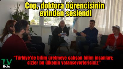 Cop, doktora öğrencisinin evinden seslendi