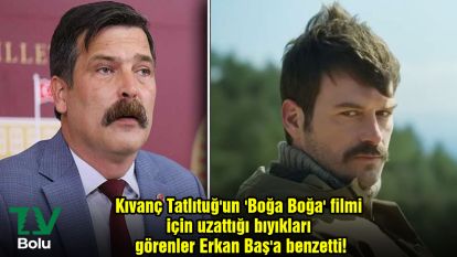 Kıvanç Tatlıtuğ'un 'Boğa Boğa' filmi için uzattığı bıyıkları görenler Erkan Baş'a benzetti!