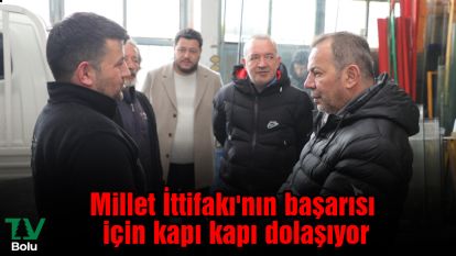 Millet İttifakı'nın başarısı için kapı kapı dolaşıyor