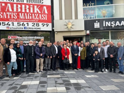 AK Parti bayramlaşması sokaklara taştı