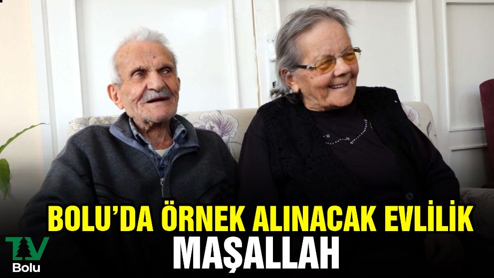 Bolu'da örnek alınacak evlilik
