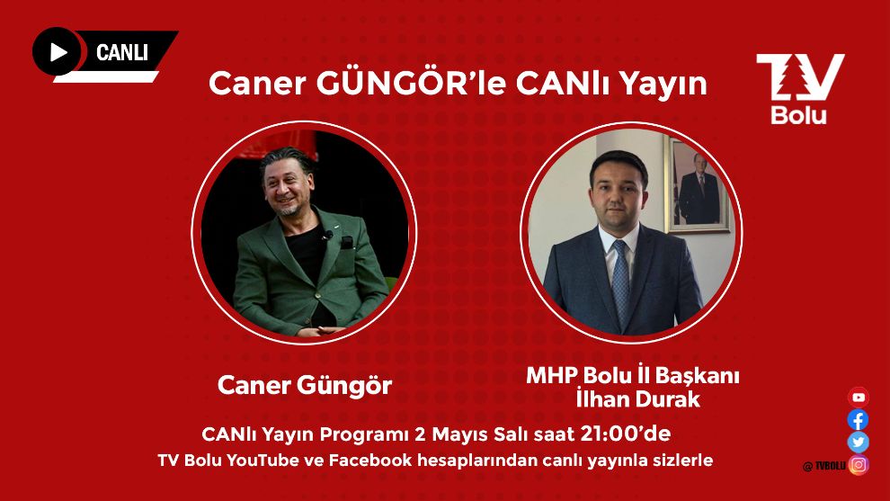 Caner Güngör'le CANlı Yayın Yarın saat 21.00 'de Canlı Yayınla sizlerle