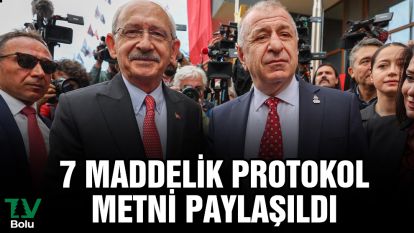 7 maddelik protokol paylaşıldı