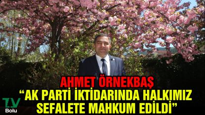"AK Parti iktidarında halkımız sefalete mahkum edildi"