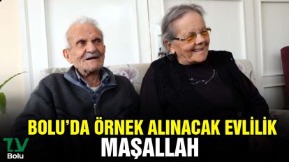 Bolu'da örnek alınacak evlilik