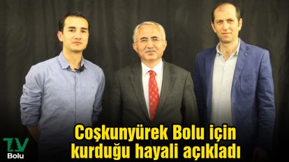 Coşkunyürek Bolu için kurduğu hayali açıkladı