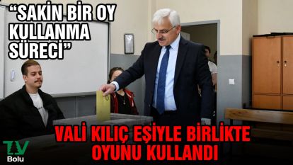Vali Kılıç eşiyle birlikte oyunu kullandı
