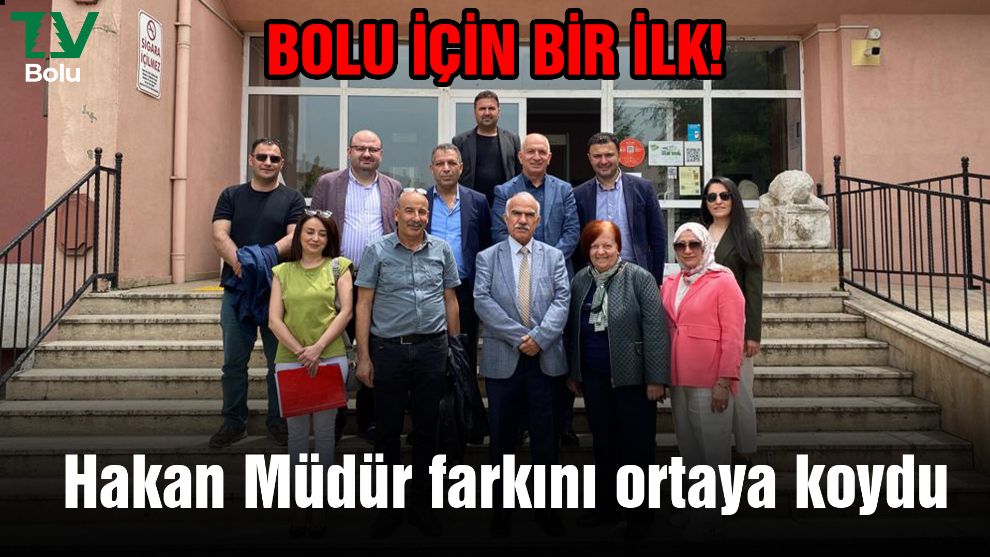 Bolu için bir ilk... Hakan Müdür farkını ortaya koydu
