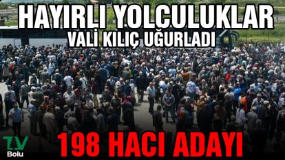 Hacı adayları dualarla yola çıktı