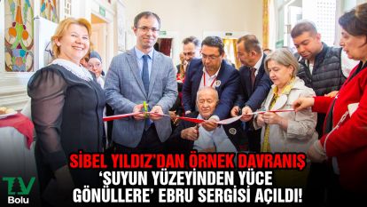 "Suyun Yüzeyinden Yüce Gönüllere" ebru sergisi açıldı