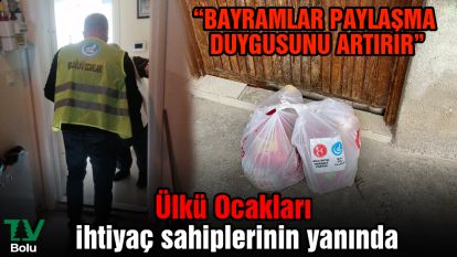 Ülkü Ocakları ihtiyaç sahiplerinin yanında
