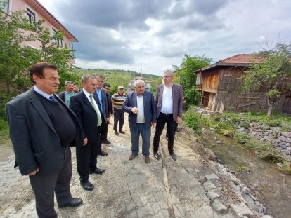 Çoşkunyürek selden etkilenen köylerde