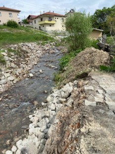 Çoşkunyürek selden etkilenen köylerde